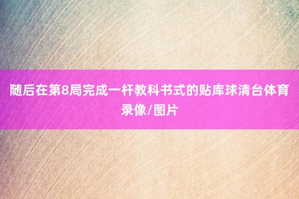 随后在第8局完成一杆教科书式的贴库球清台体育录像/图片