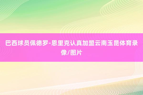 巴西球员佩德罗-恩里克认真加盟云南玉昆体育录像/图片