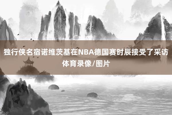 独行侠名宿诺维茨基在NBA德国赛时辰接受了采访体育录像/图片