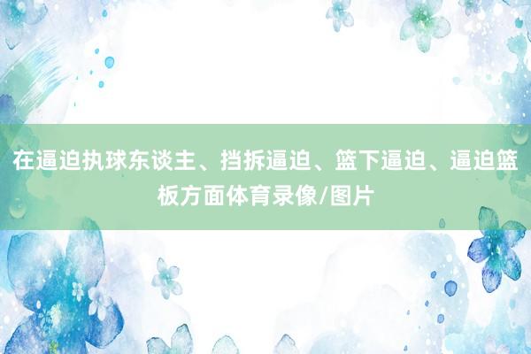 在逼迫执球东谈主、挡拆逼迫、篮下逼迫、逼迫篮板方面体育录像/图片